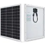 50 Watt 12 Volt Monocrystalline Solar Panel, Outdoor Waterproof Mono Solar Panels for 12V Battery, RV Roof, Boat Charging, Caravan, Car, Homes, and Any Other Off-Grid Applications