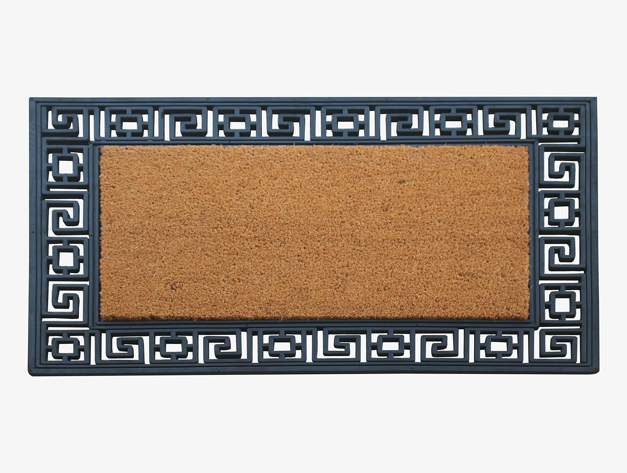 A1HC Natural Coir and Rubber Door Mat, 24x36, Thick Durable, Heavy Duty, Thin Profile Door Mat, Easy to Clean, Long Lasting, Front Door Entry Doormat