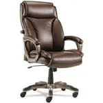 Veon Executive High-Back Leather Office Chair, Black