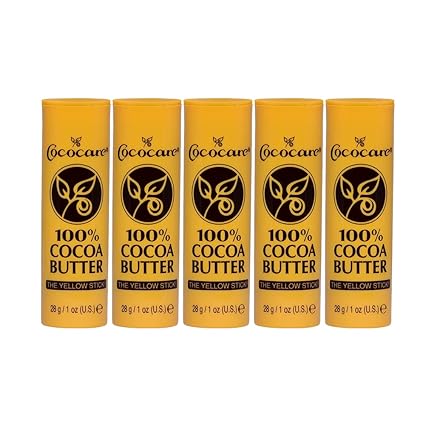 Cococare Coco Cocoa Butter Stick, Stock 100% (1 oz, 5 ct)