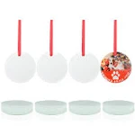 PYD Life 24 Pcs Sublimation Glass Ornament Blanks