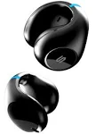 Soul OPENEAR S-Clip On Earphones with Air Conduction, Open-Ear Earbuds, BLACK