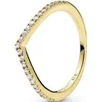 Pandora Sparkling Wishbone Ring