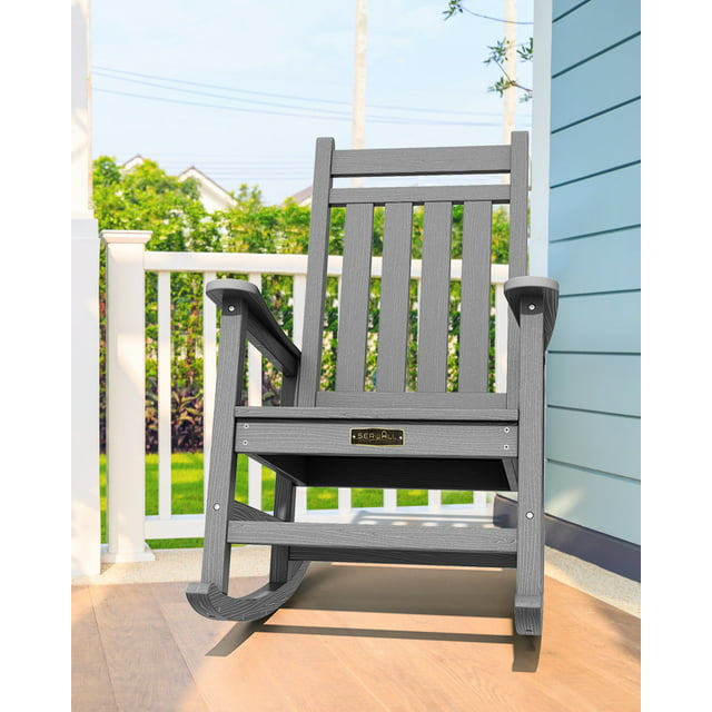 Kingyes Traditional Waterproof Porch Rocking Chair
