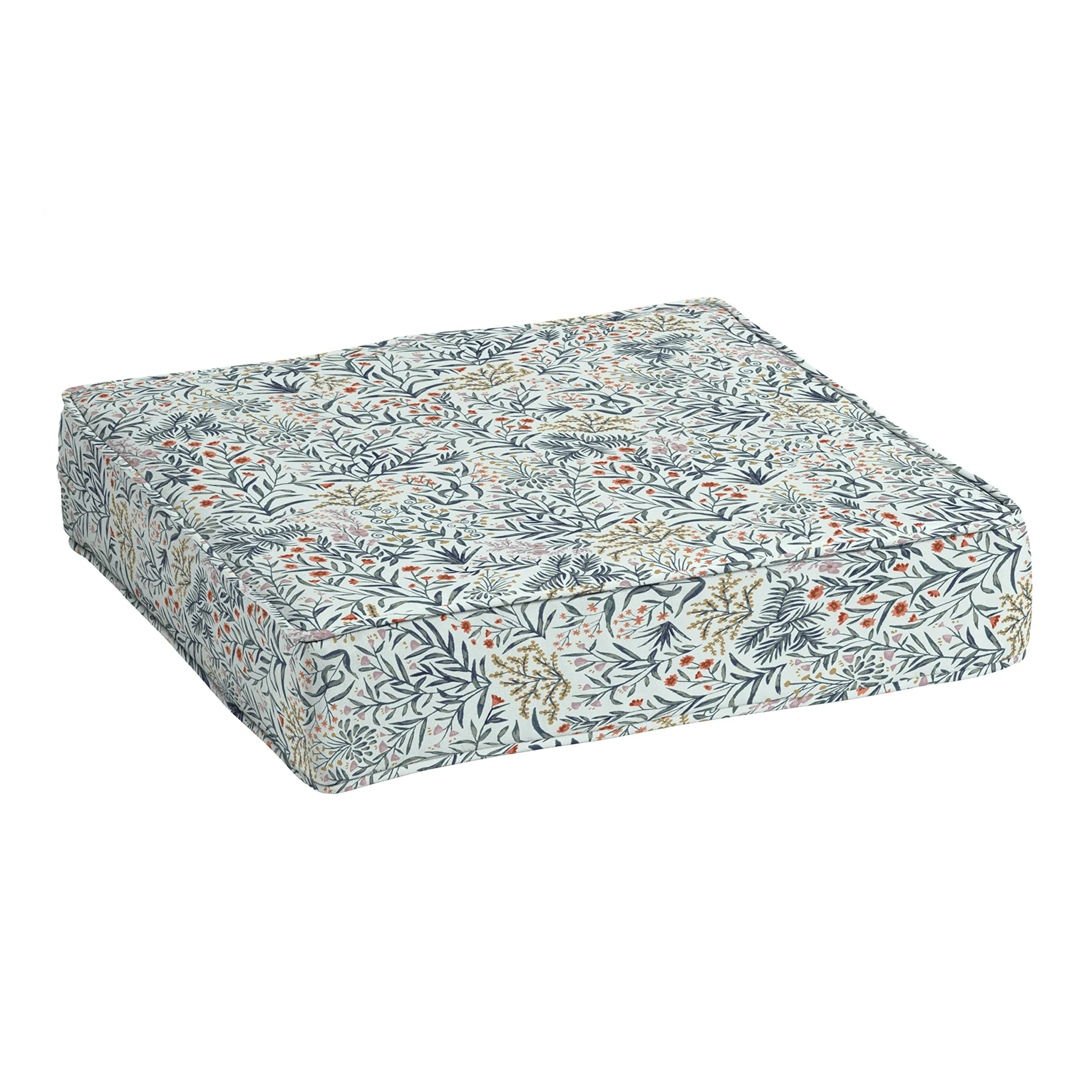 Arden Selections ProFoam Essentials Outdoor Deep Seat Cushion 24 x 24, Pistachio Botanical