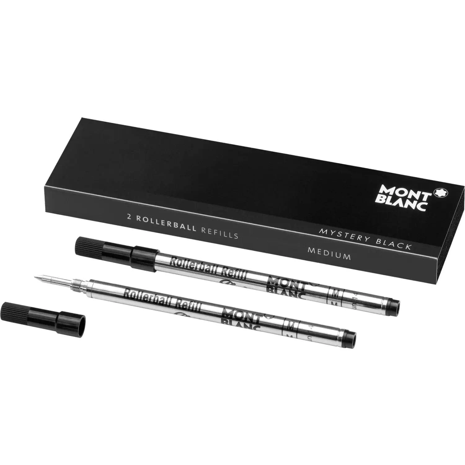 Montblanc Rollerball Refill - Mystery Black (2 EA) Medium