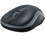 Logitech M185 Wireless Mouse, 2.4GHz with USB Mini Receiver, 12-Month Battery Life, 1000 DPI Optical Tracking, Ambidextrous, Compatible with PC, Mac, Laptop - Red