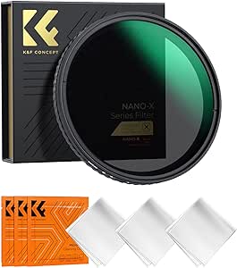 K&F Concept 82mm Variable ND Filter ND2-ND32 Camera Lens Filter (1-5 Stops) N...
