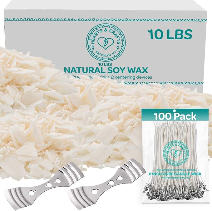 Hearts and Crafts Soy Wax Candle Making Kit