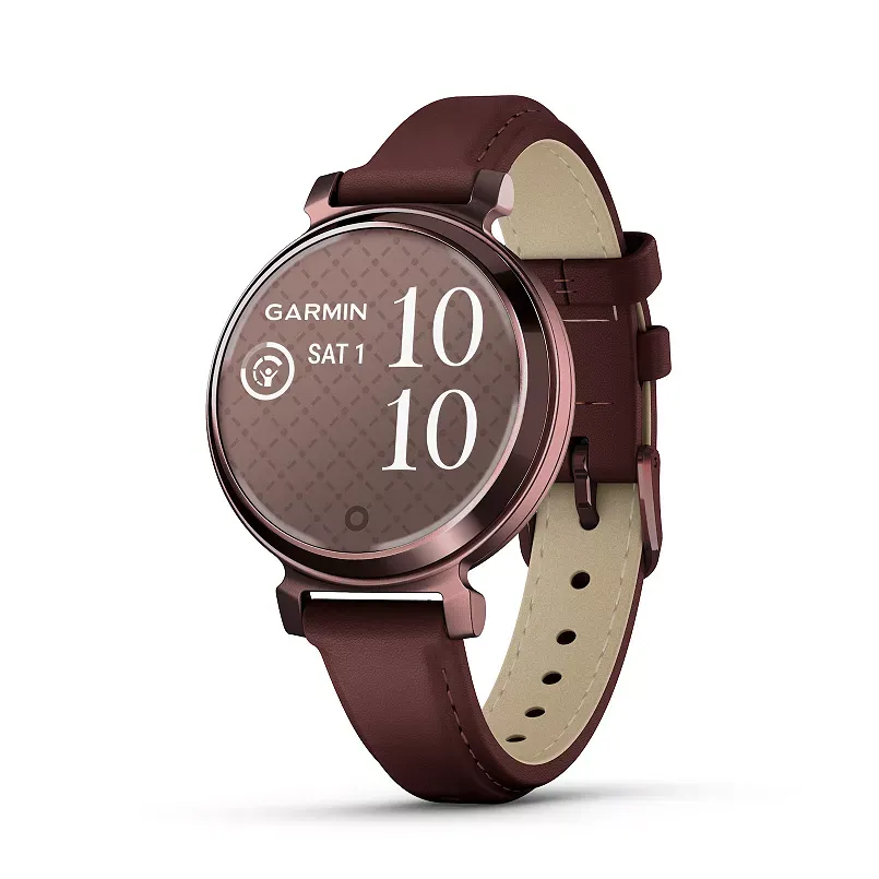 Garmin Lily 2 Classic Smartwatch Cream Gold - Tan Leather Band