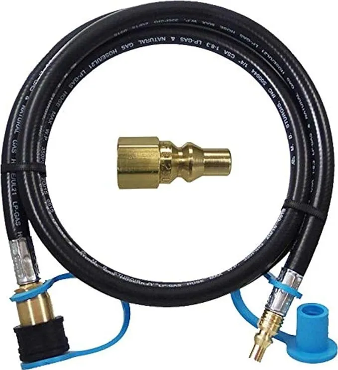 Sturgisafe By MB Sturgis 1/2 Natural & Propane Gas Grill Rv Adapter Kit Hose