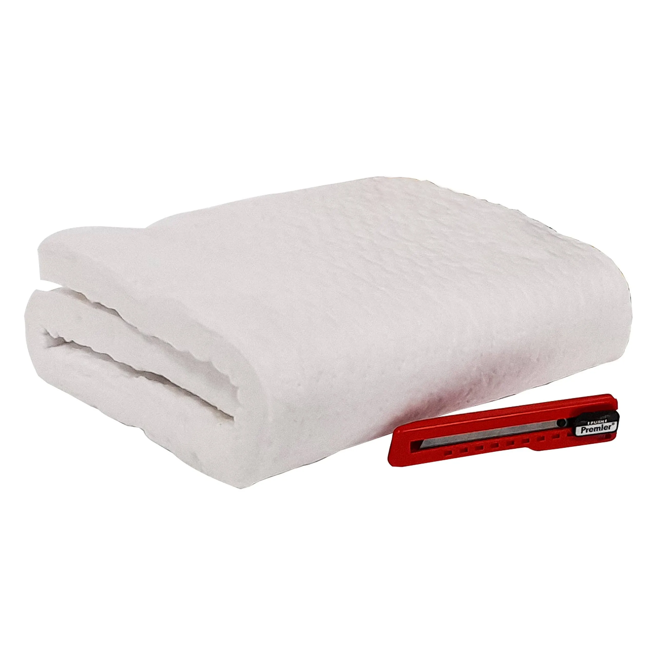 Ceramic Fiber Blanket - 1”X12”X32”, 8LB, 2400F for Wood Stove Forge Furnace etc.