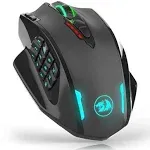 Redragon M913 Impact Elite Wireless Gaming Mouse, 16000 dpi Wired/Wireless RGB Gamer Mouse with 16 Programmable Buttons, 45 HR Battery and Pro