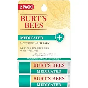Burt's Bees Lip Balm, Moisturizing, Medicated, 2 Pack