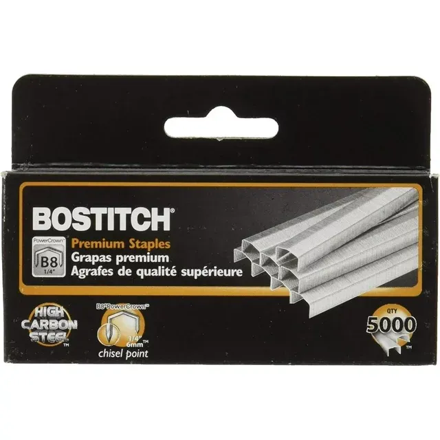 Full Strip B8 Staples, 5,000/Box [Set of 3]