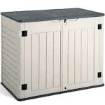 Greesum Outdoor Horizontal Resin Storage Shed