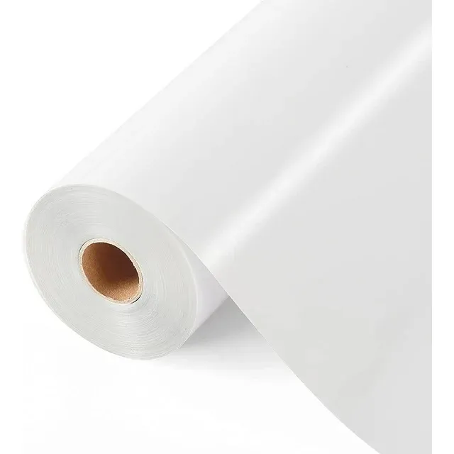 HTVRONT White Heat Transfer Vinyl HTV Roll 12" x 60ft - Iron On Vinyl for Cutting Machine , Easy to Cut & Weed