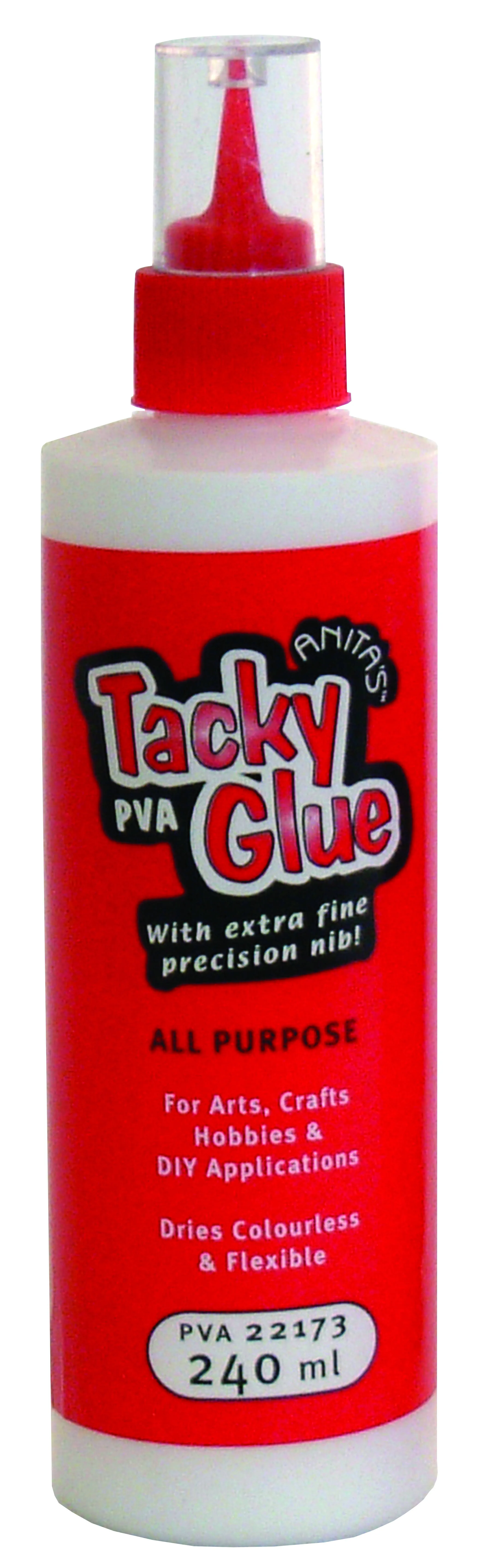 Anita's 240 ml Tacky Poly Vinyl Acetate Glue, White