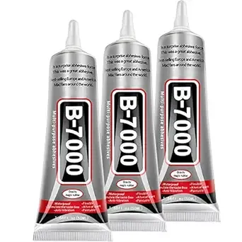 B7000 Jewelry Glue for Jewelry Making, FITTDYHE 3PCS 50ML/1.69 fl oz Clear Glue Rhinestone Clear Glue Fabric Glue, Multipurpose Super Adhesive B-7000 Glue for Phone Repair Nail Art Wood Glass Charms