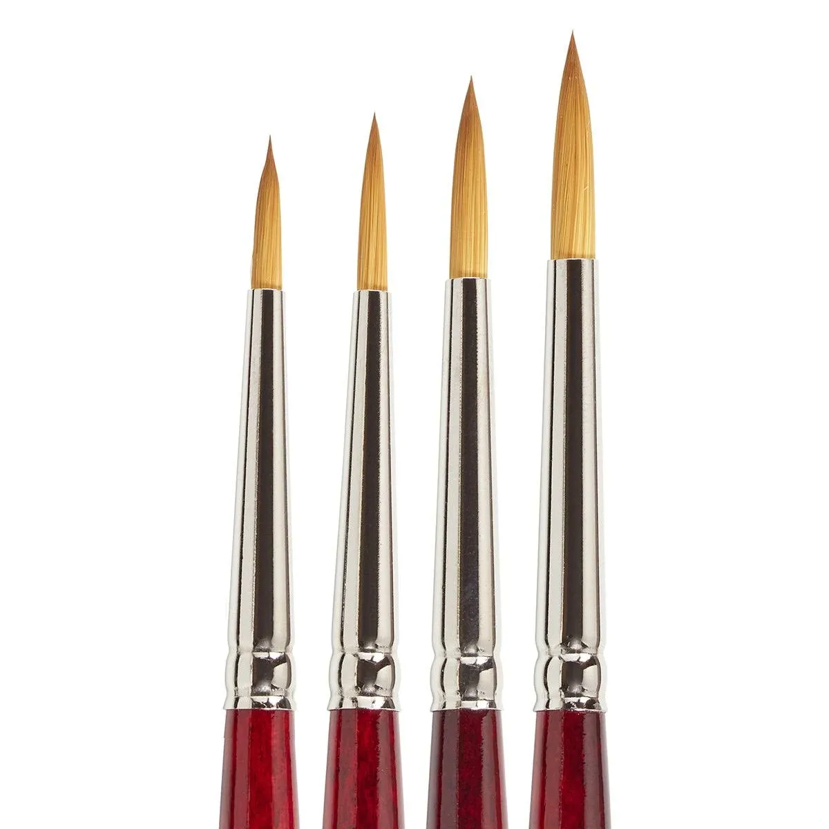 Kingart Finesse 8025 Ultra Round Travel Series Kolinsky Sable Synthetic Blend ...