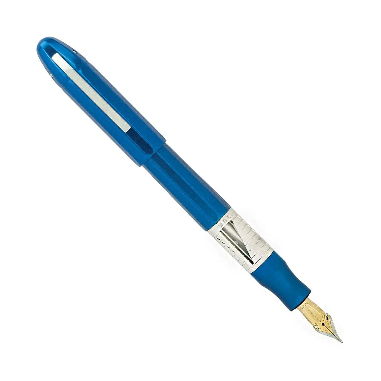 Conklin Nozac Fountain Pen - Classic Blue - Chrome Trim (125th Anniversary ...