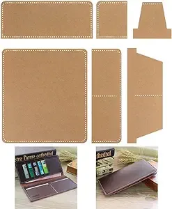 Homassion Acrylic Wallet Stencil 10 * 9cm, Long Wallet Pattern Transparent Acrylic Stencil Leather Making Template Kit, Leather Templates for DIY Hand-Made Craft Making