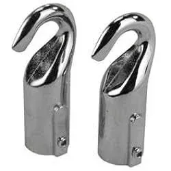 ATIE Pool Safety Rope Hook/Anchor with Screws for 3/4" Safety Pool Rope and Float Kit (2 Hooks)