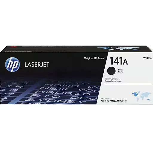 Original HP 141A Black Toner Cartridge | Works with HP LaserJet M110 Series, HP LaserJet MFP M139, M140 Series | W1410A