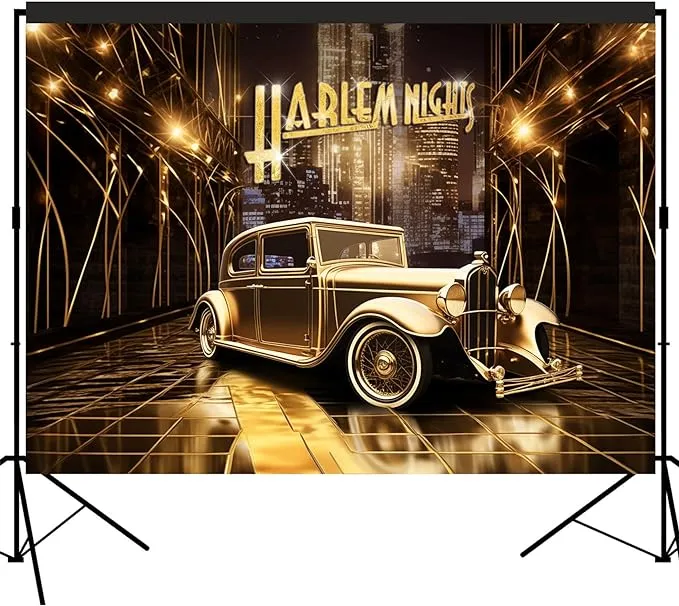 Harlem Nights Backdrop Photography Background 7x5feet Studio Photo Booth Props