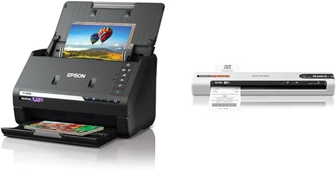 Epson FastFoto FF-680W Wireless High-Speed Photo and Document Scanning System, Refurbished