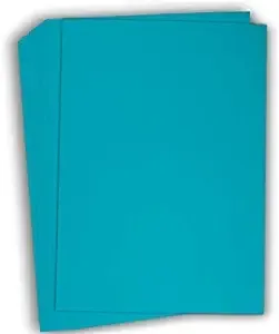 Hamilco Colored Cardstock Scrapbook Paper 8.5 x 11 Coral Teal Color Card Stock Paper 50 Pack