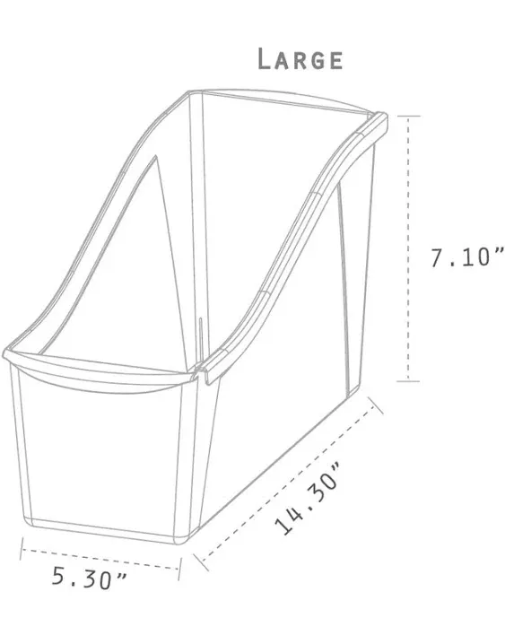 Storex Large Book Bin