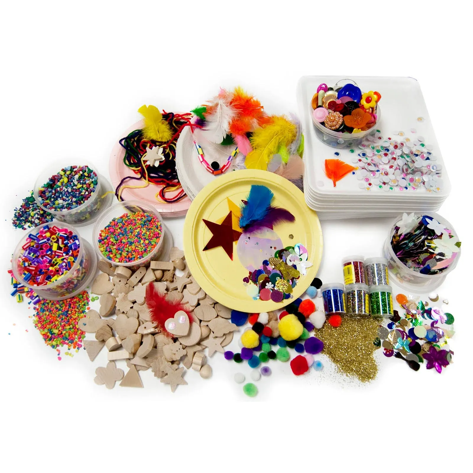 Hygloss® Collage Treasure Craft Box, Multicolored (HYG9904)