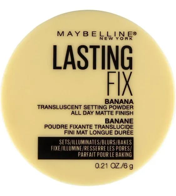 Maybelline Lasting Fix Transluscent Setting Powder, Banana - 0.21 oz