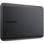 Toshiba Canvio Basics 2TB Portable External Hard Drive USB 3.0, Black - HDTB520XK3AA