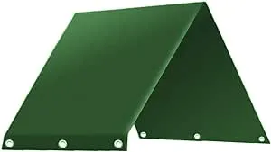 SEVENMORE Playground Replacement Canopy, 43" x 90" Outdoor Swingset Shade Kids Playground Roof Canopy Waterproof Cover Snow Proof Tent Replacement Tarp Sunshade (Green-43 * 90")