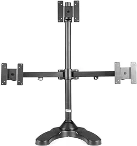 MonMount Triple LCD Monitor Mount with Weighted Stand
