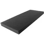 6" x 24" x 72" Charcoal High Density Upholstery Foam Cushion (Upholstery Shee...