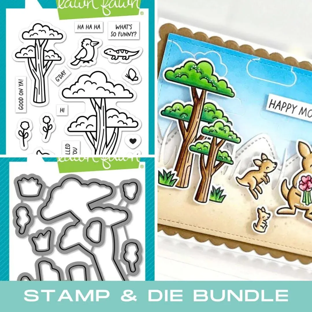 Lawn Fawn Kanga-Rrific Add-On Lawn Cuts