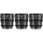 Sirui Night Walker T1.2 S35 Cine 3-Lens Set (E-Mount, Gunmetal Gray)