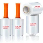 4 Pack Plastic Film Roll with Plastic Handles 60 Gauge Thick 5" x 1000ft Plas...