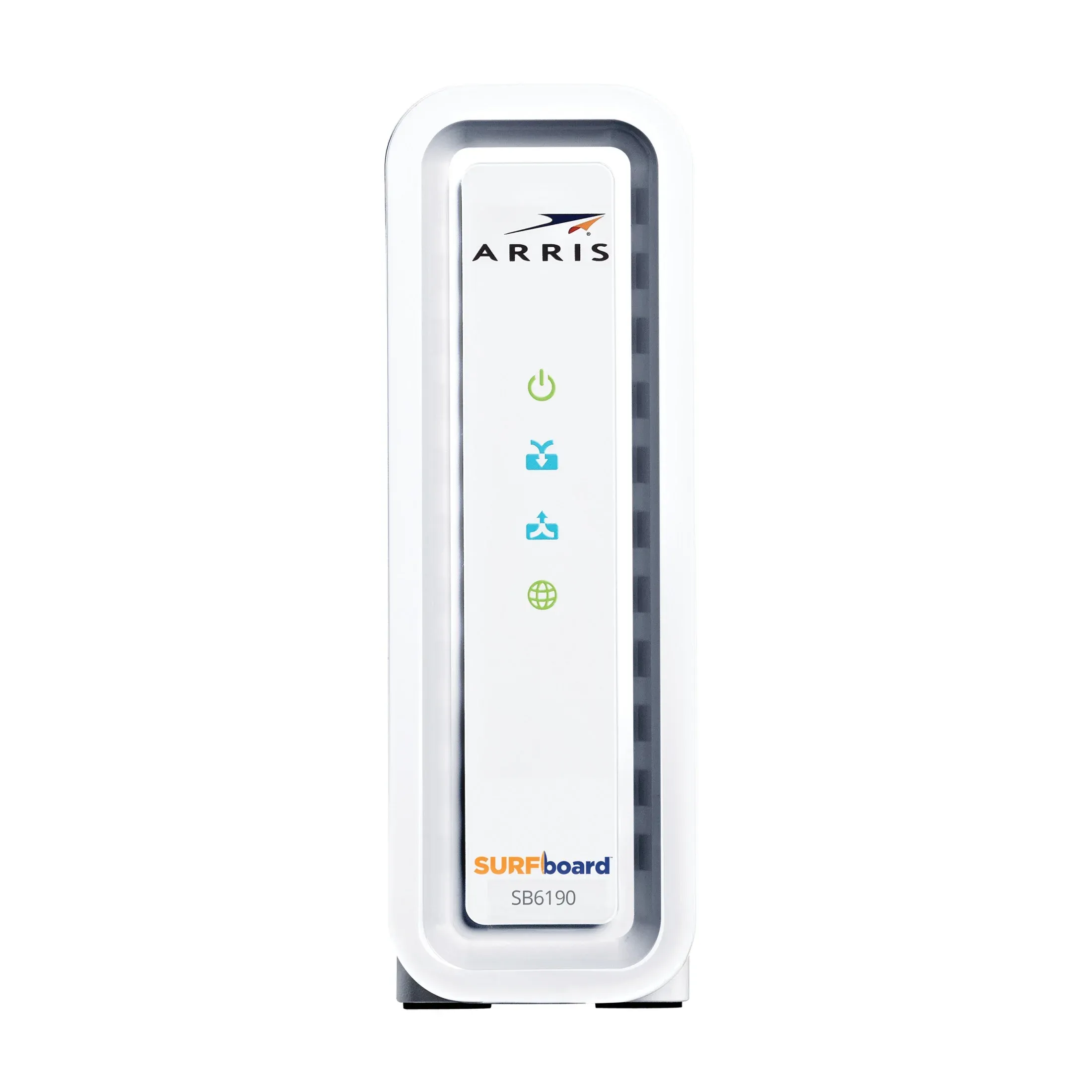 ARRIS Surfboard Sb6190 32x8 Docsis 3.0 Cable Modem with 1.4 Gbps Download and 262 Upload Speeds, White (Non-Retail Packaging) (Renewed)