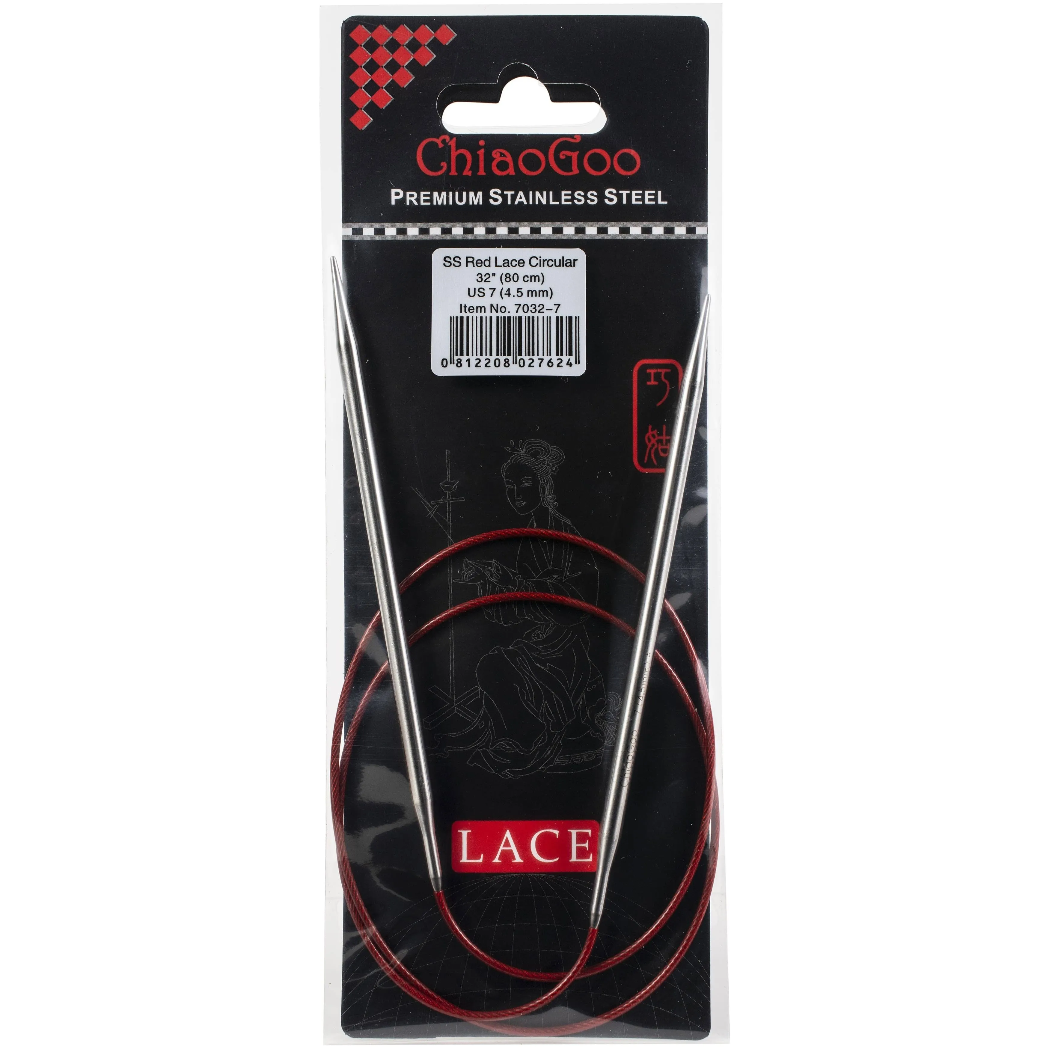 ChiaoGoo Red Lace Circular Needles US 7 / 32 inch