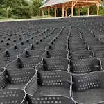 2 Inch Thick Soil Stabilized Geogrid, 3 6 10 13 16 20 33 66 Feet Wide, Hillside Geocell/Retaining Wall/Erosion Control Grid, Outdoor Geogrid Stabilized Gravel,Soil Geogrid,Mud,Sand Fill ( Size : 4x6m(