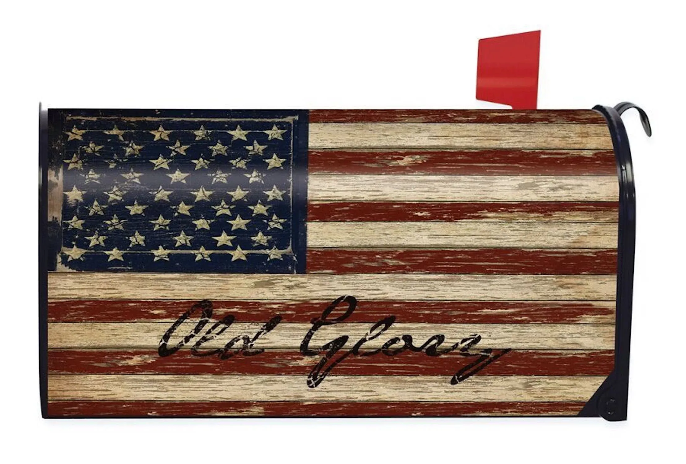 Old Glory Patriotic Magnetic Mailbox Cover American Flag Rustic Briarwood Lane