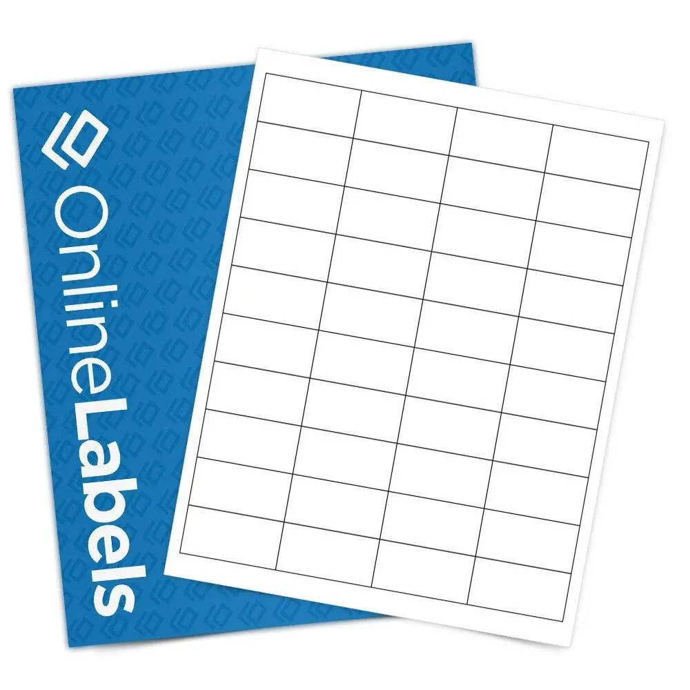 Premium Label Supply White Sticker Barcode Labels – 2” x 1" – Laser/Inkjet Compatible – (40 Labels/Sheet), 100 Sheets – 4000 Total Adhesive Labels