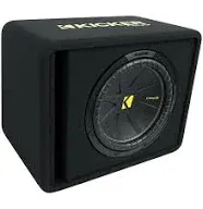 Kicker 50VCWC122 CompC Single 2-Ohm Terminal 12-Inch Loaded Subwoofer Enclosure