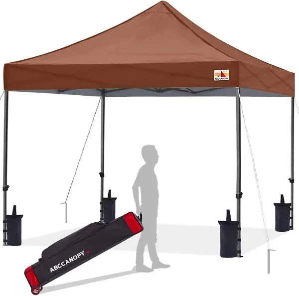ABCCANOPY Patio Pop Up Canopy Tent 10x10 Commercial-Series (Gray)