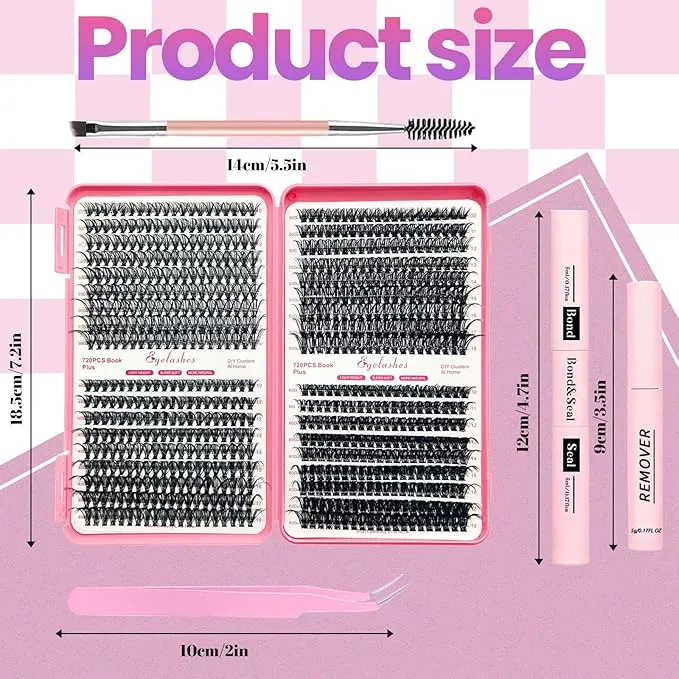 Qiveaory DIY Lash Extension Kit