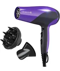 Remington D3190A Damage Control Ceramic Hair Dryer, Ionic Purple